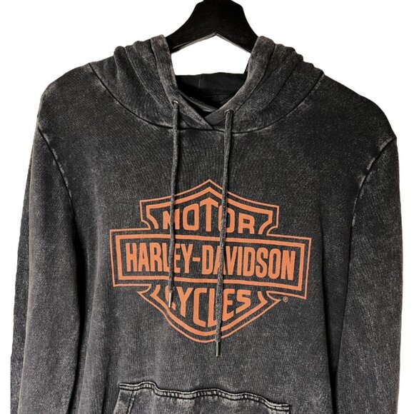 Women's HD Custom Vintage Wash Pullover Hoodie Harley Davidson - Picture 1 of 7